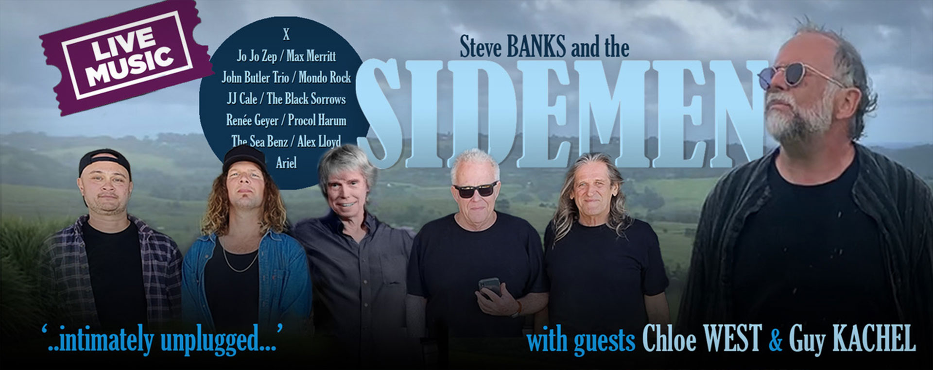 Steve Banks and the Sidemen 6 Jul NSW